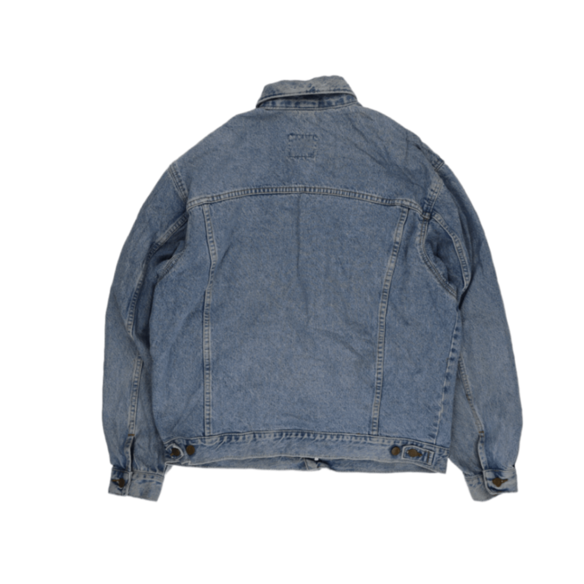 Lee Vintage Denim Jacket Light Blue XL 66 cm Pit to Pit 69 cm Collar to Hem 63 cm Sleeve Length