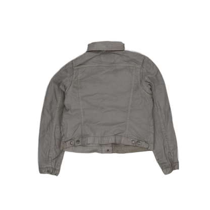 Levi's Womens White Denim Jacket Size Medium Cotton Vintage Collared