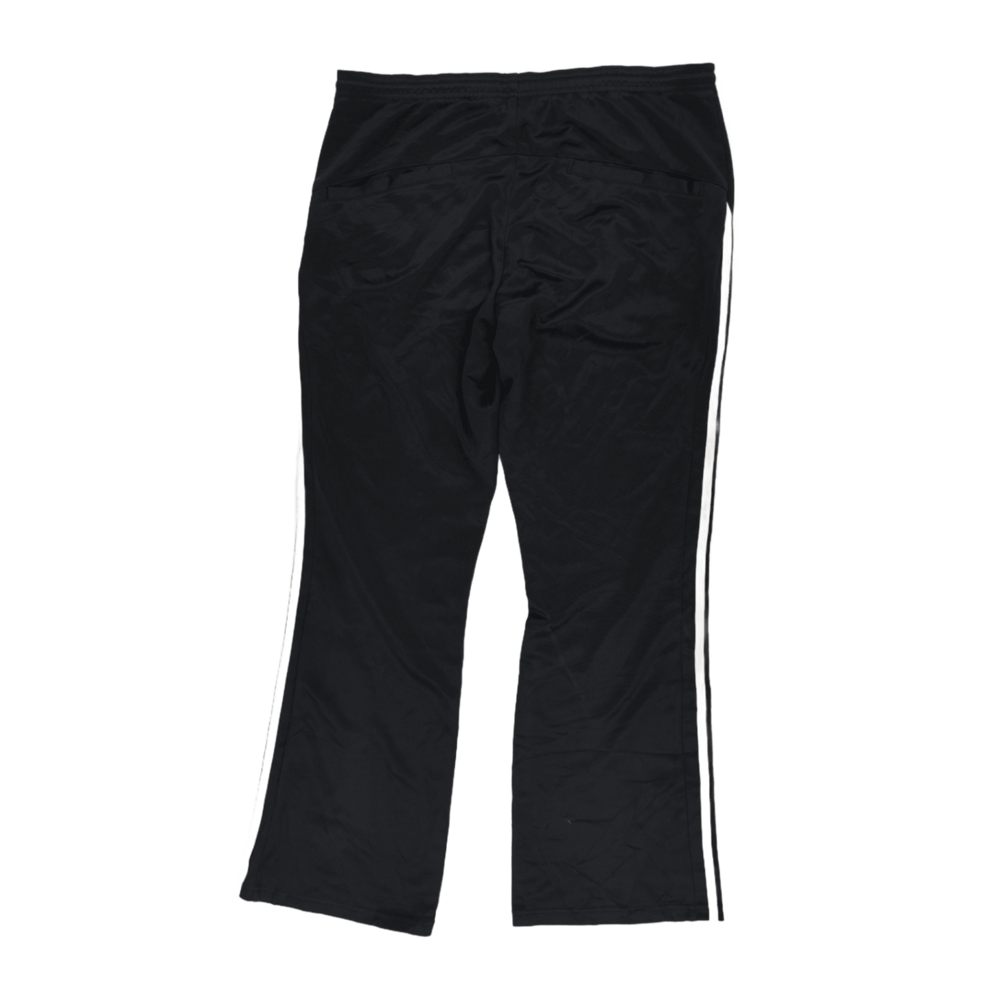 Adidas Black Track Pants Large 80 cm Inseam 40 cm Waist Polyester Mens Clothing