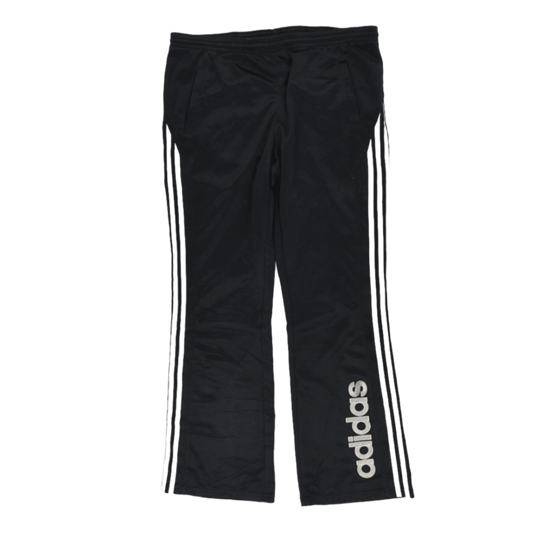 Adidas Black Track Pants Large 80 cm Inseam 40 cm Waist Polyester Mens Clothing