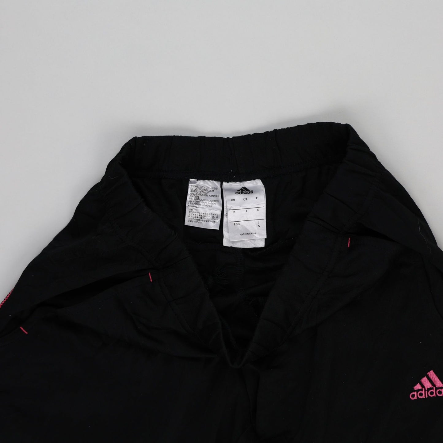 adidas Women's Black Track Trousers UK 10 77cm Polyester