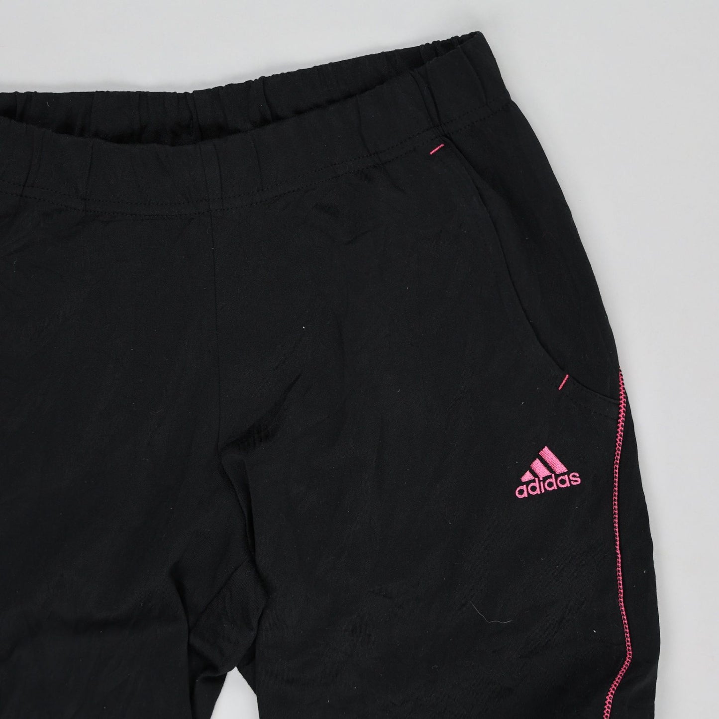 adidas Women's Black Track Trousers UK 10 77cm Polyester