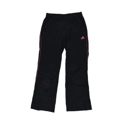 adidas Women's Black Track Trousers UK 10 77cm Polyester