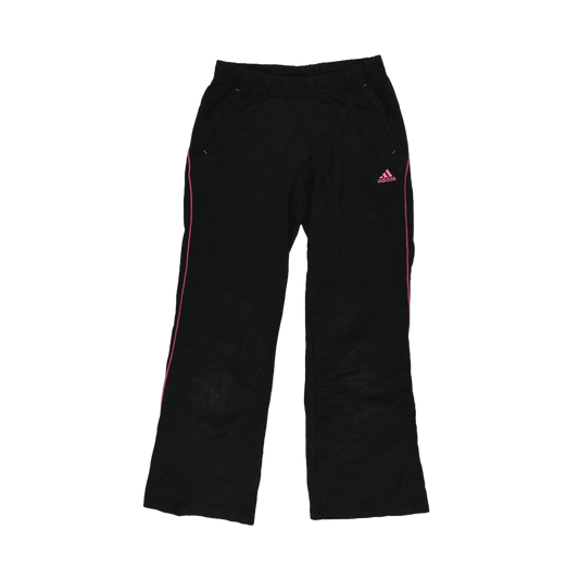 adidas Women's Black Track Trousers UK 10 77cm Polyester