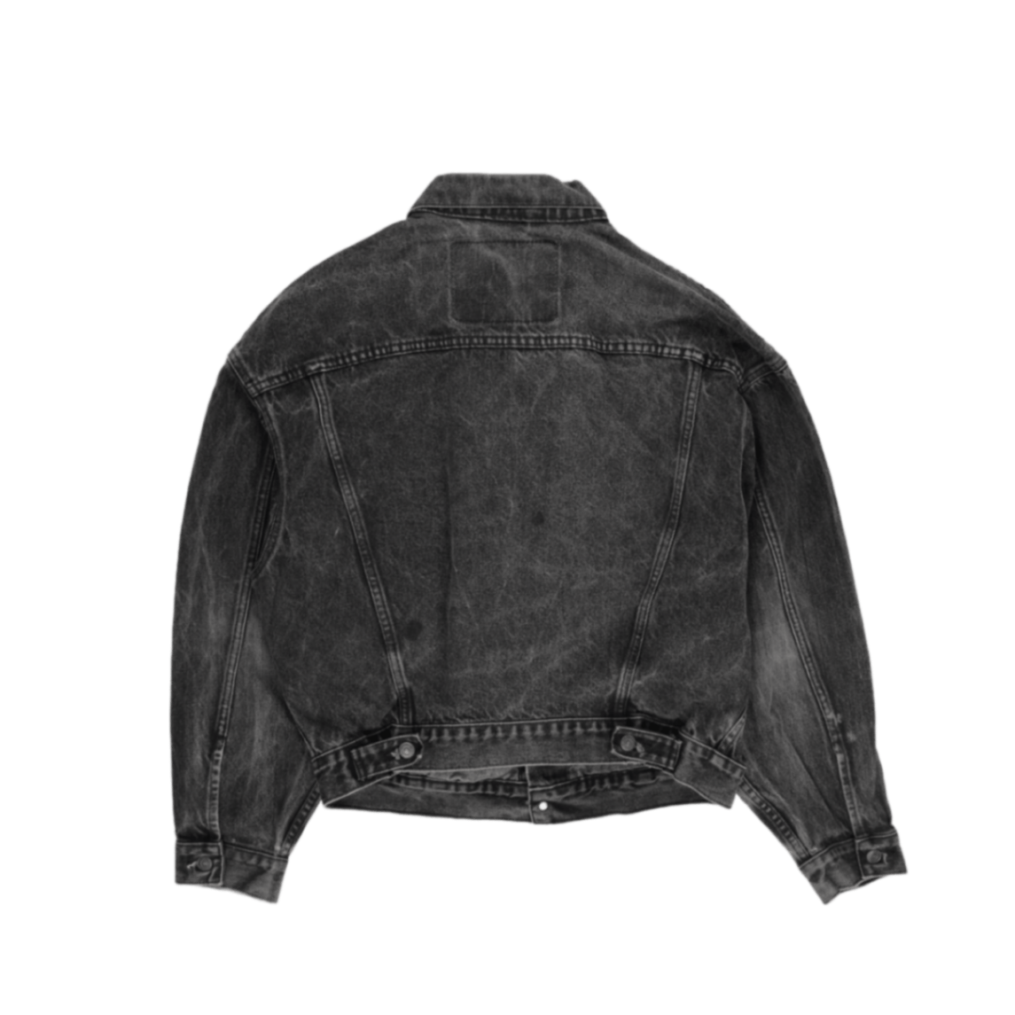 Levi's Vintage Black Denim Trucker Jacket Medium Cotton Men's Outerwear