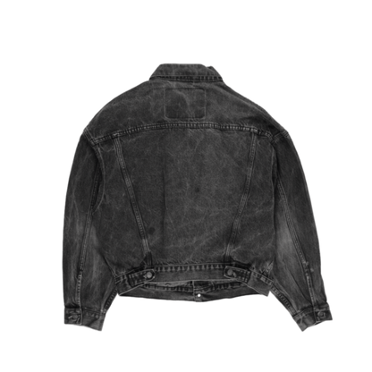 Levi's Vintage Black Denim Trucker Jacket Medium Cotton Men's Outerwear