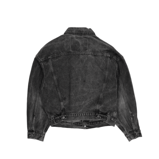 Levi's Vintage Black Denim Trucker Jacket Medium Cotton Men's Outerwear