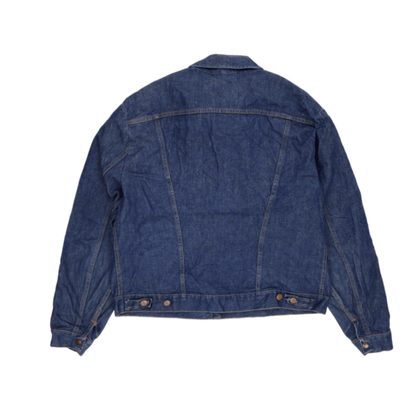Wrangler Vintage Denim Trucker Jacket Blue Size 50 Large Cotton