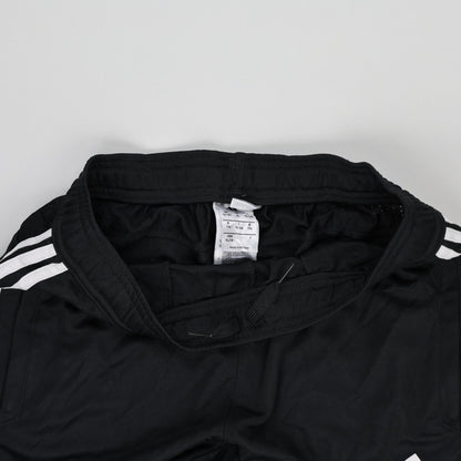 Adidas Black Three Stripe Track Trousers Large Polyester