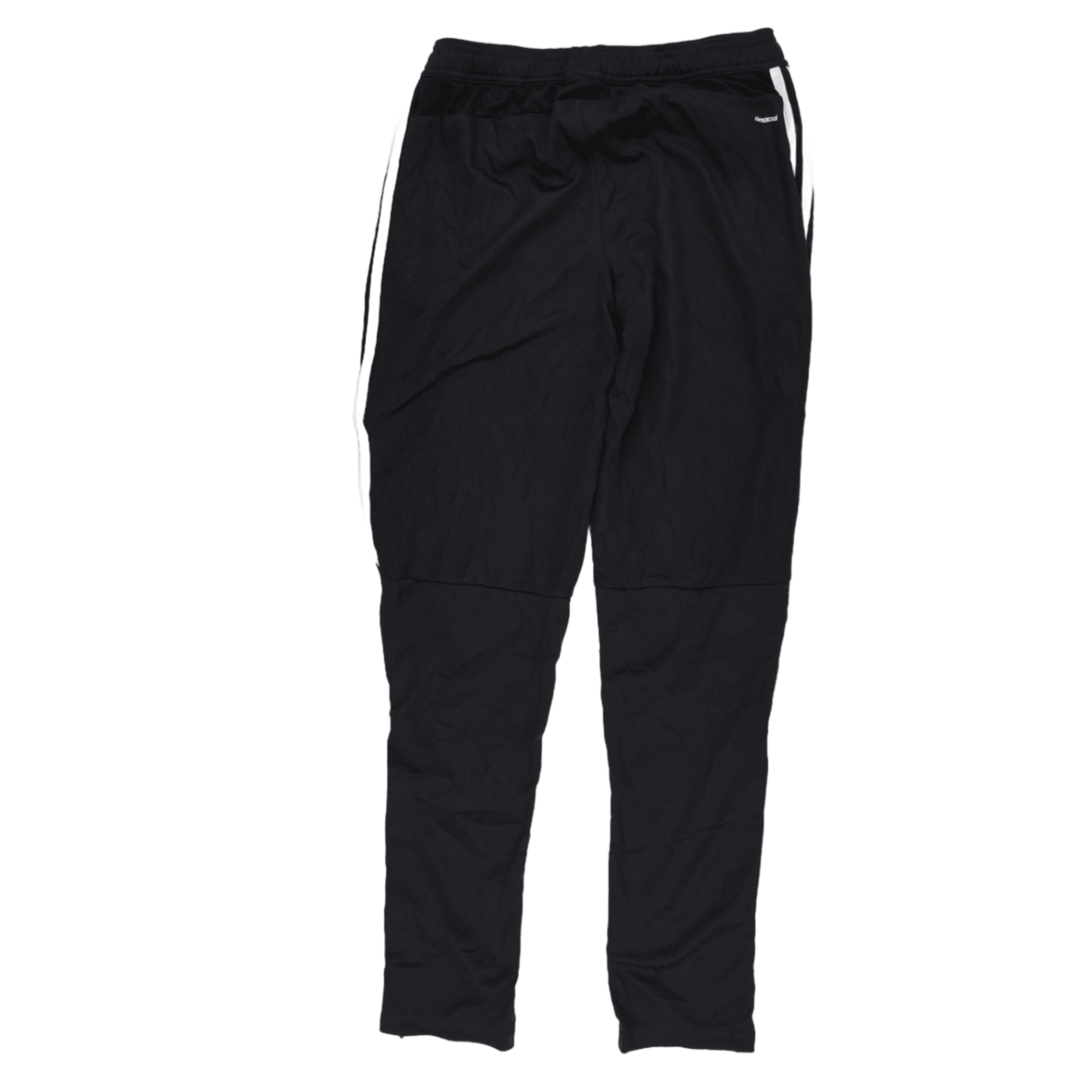 Adidas Black Three Stripe Track Trousers Large Polyester