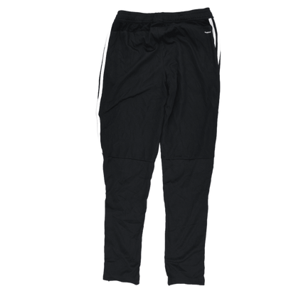 Adidas Black Three Stripe Track Trousers Large Polyester