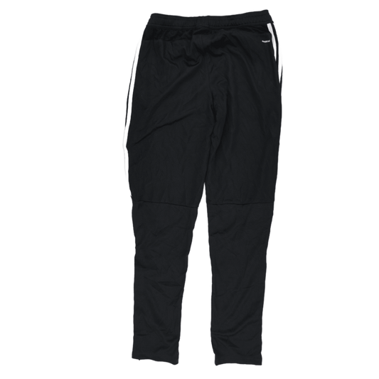 Adidas Black Three Stripe Track Trousers Large Polyester