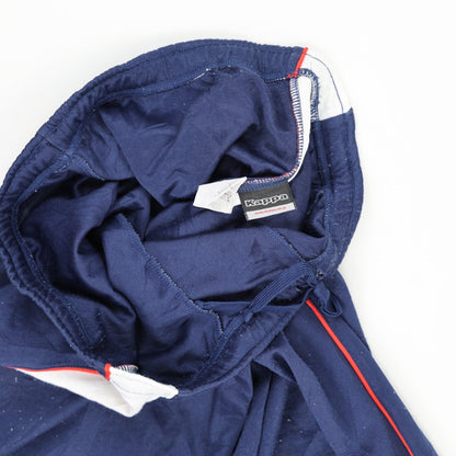 Kappa Navy Blue Track Trousers Men's Medium Cotton Blend 77 cm Inseam 40 cm Waist