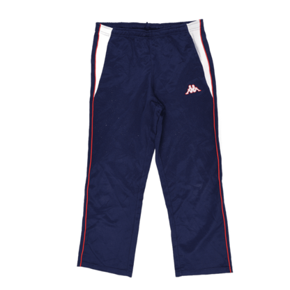 Kappa Navy Blue Track Trousers Men's Medium Cotton Blend 77 cm Inseam 40 cm Waist