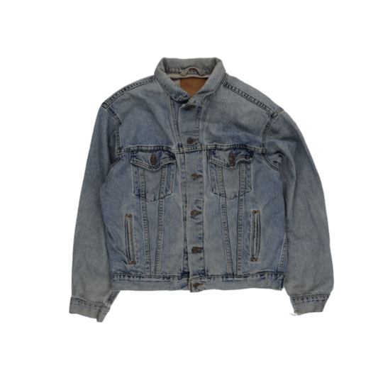 Levi's Vintage Blue Denim Trucker Jacket for Men Size Large
