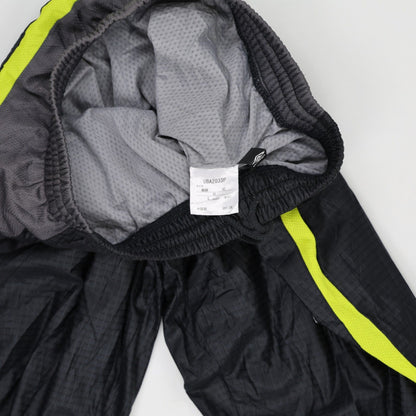 Umbro Black Track Pants for Men Medium 100% Polyester Fluorescent Yellow Side Detailing