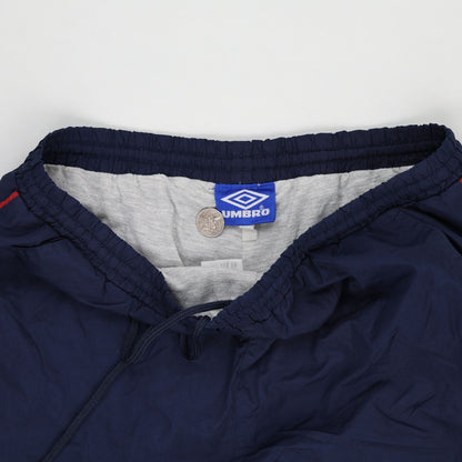 Umbro Navy Blue Track Pants Men's Size L 42 Waist 77 Inseam Nylon