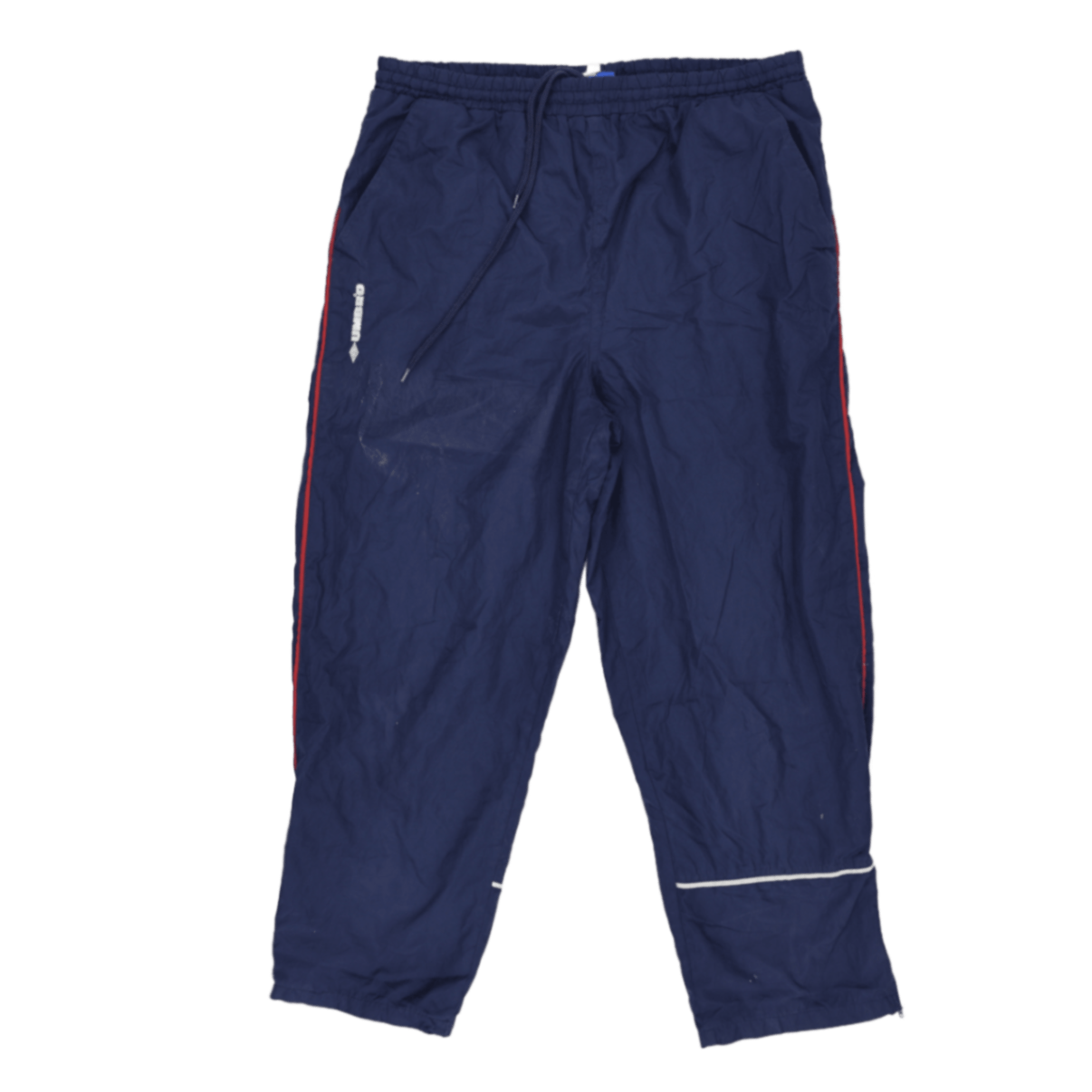 Umbro Navy Blue Track Pants Men's Size L 42 Waist 77 Inseam Nylon
