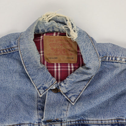 Levi's Vintage Blue Denim Trucker Jacket Medium Cotton