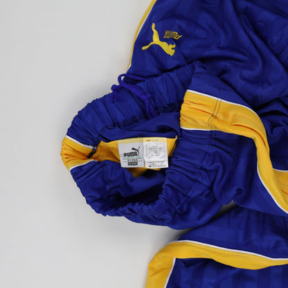 PUMA Men's Trackpants Blue Yellow XL Polyester