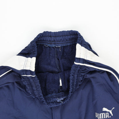 PUMA Navy Track Trousers Men's Medium Polyester Blend 76cm Inseam 38cm Waist