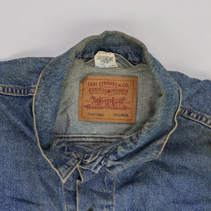 Levi's Vintage Denim Jacket 2XL Blue Cotton Denim Collared