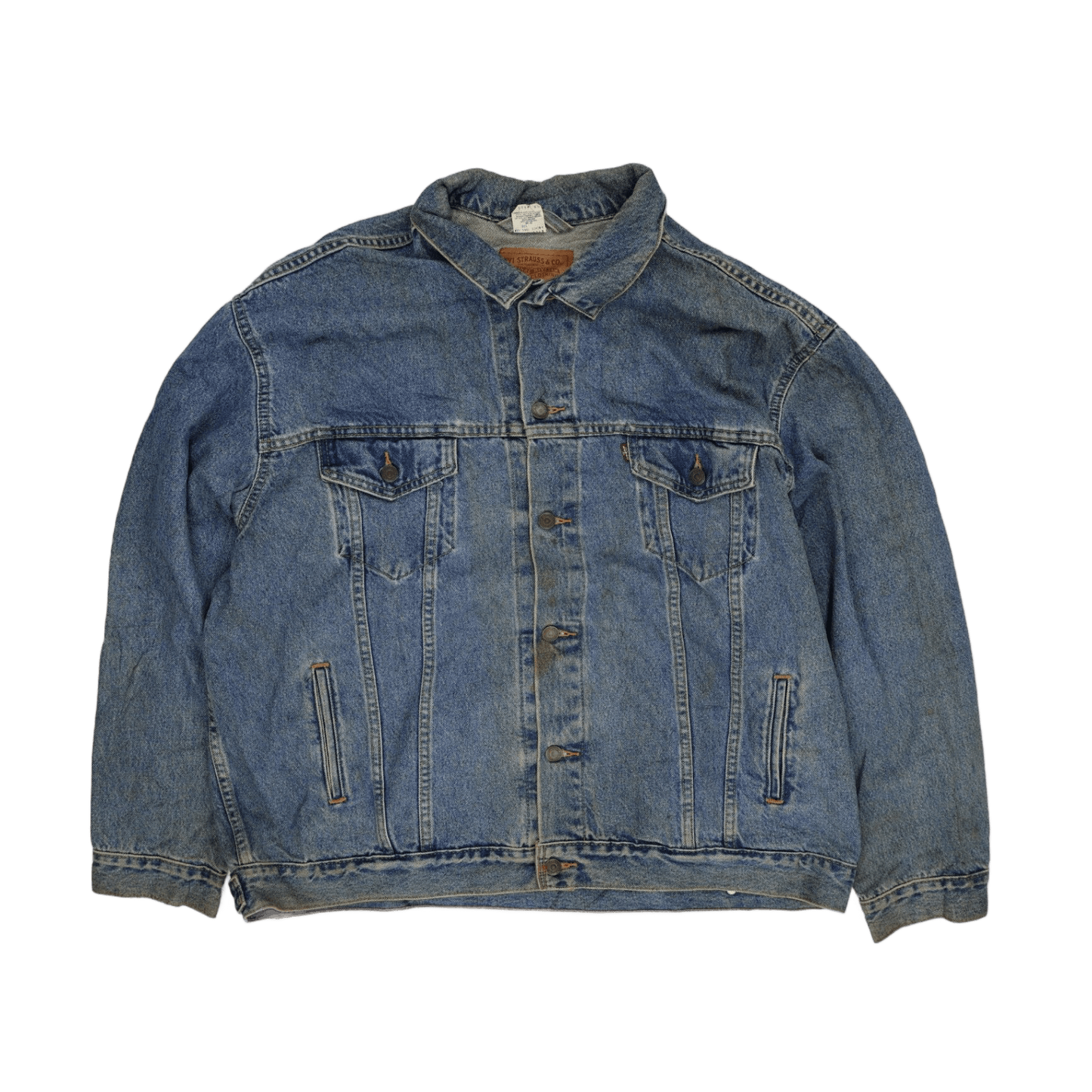 Levi's Vintage Denim Jacket 2XL Blue Cotton Denim Collared