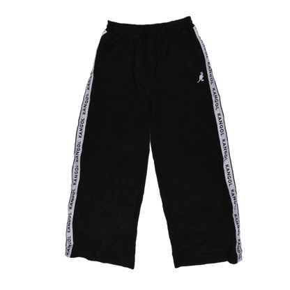 Kangol Black Track Trousers Large 76 cm Inseam 42 cm Waist Polyester Mens Clothing