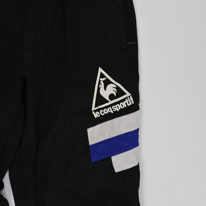 Le Coq Sportif Vintage Black Track Trousers Medium 76 cm Inseam Polyester Mens Clothing