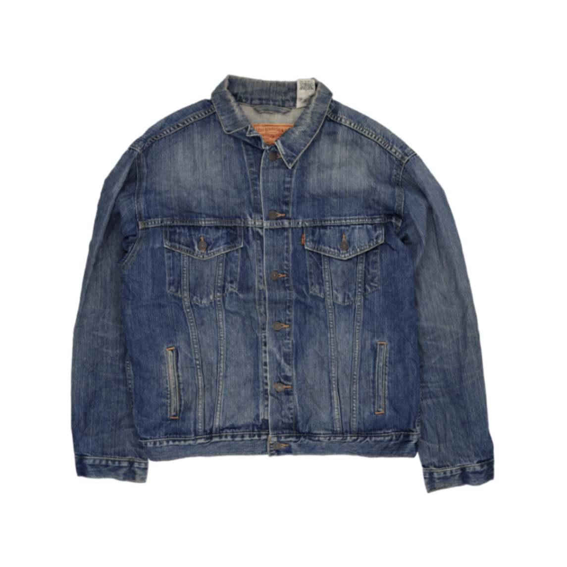 Levi's Vintage 70507 XL Blue Denim Jacket for Men 100 Percent Cotton Collared