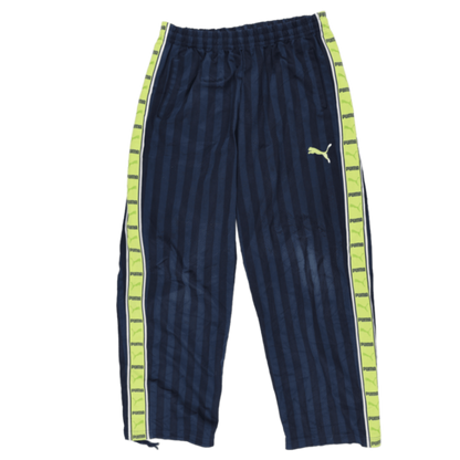 PUMA Navy Blue Track Trousers Men's Medium 76 cm Inseam 82 cm Waist Polyester