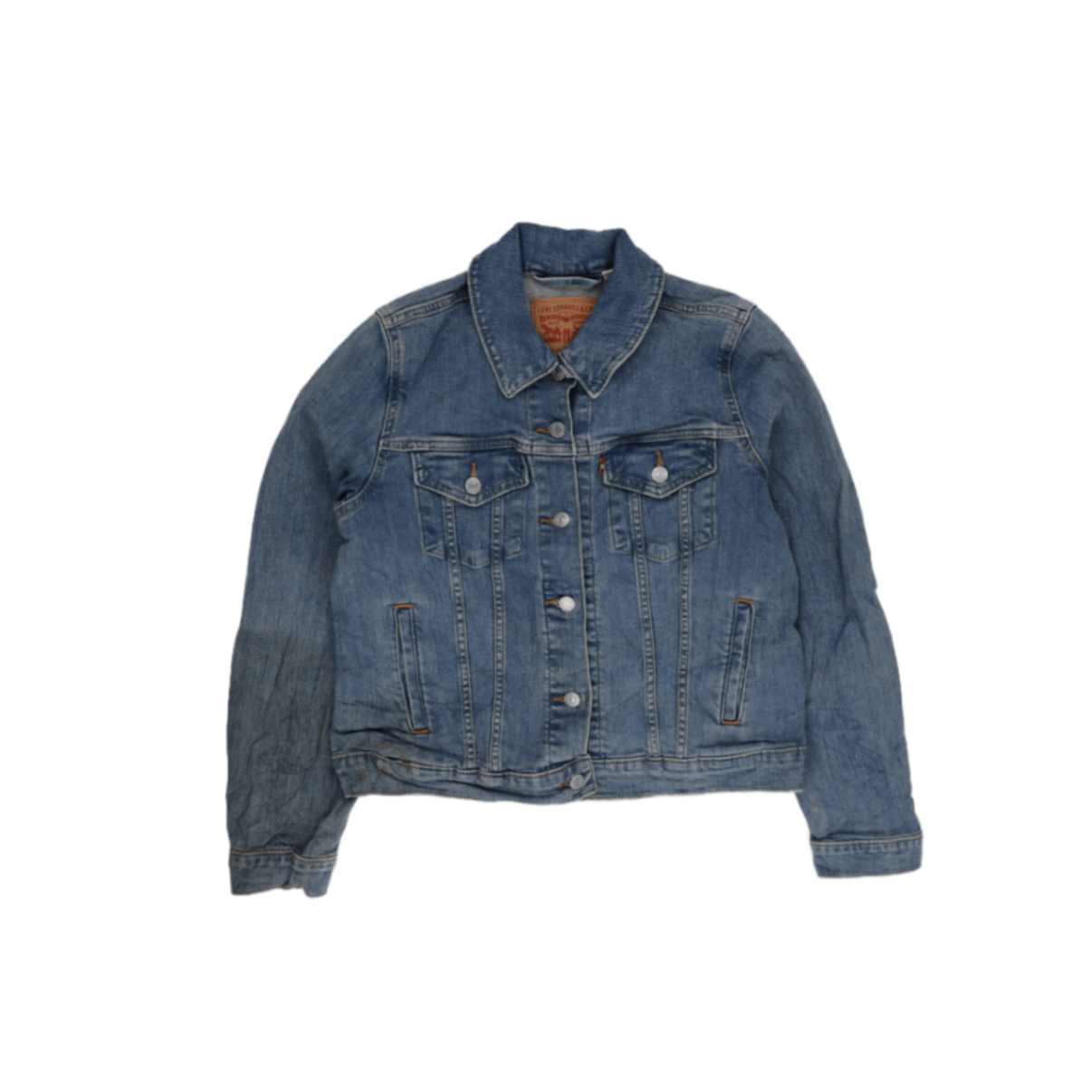 Levi's Vintage Blue Denim Trucker Jacket Large Cotton