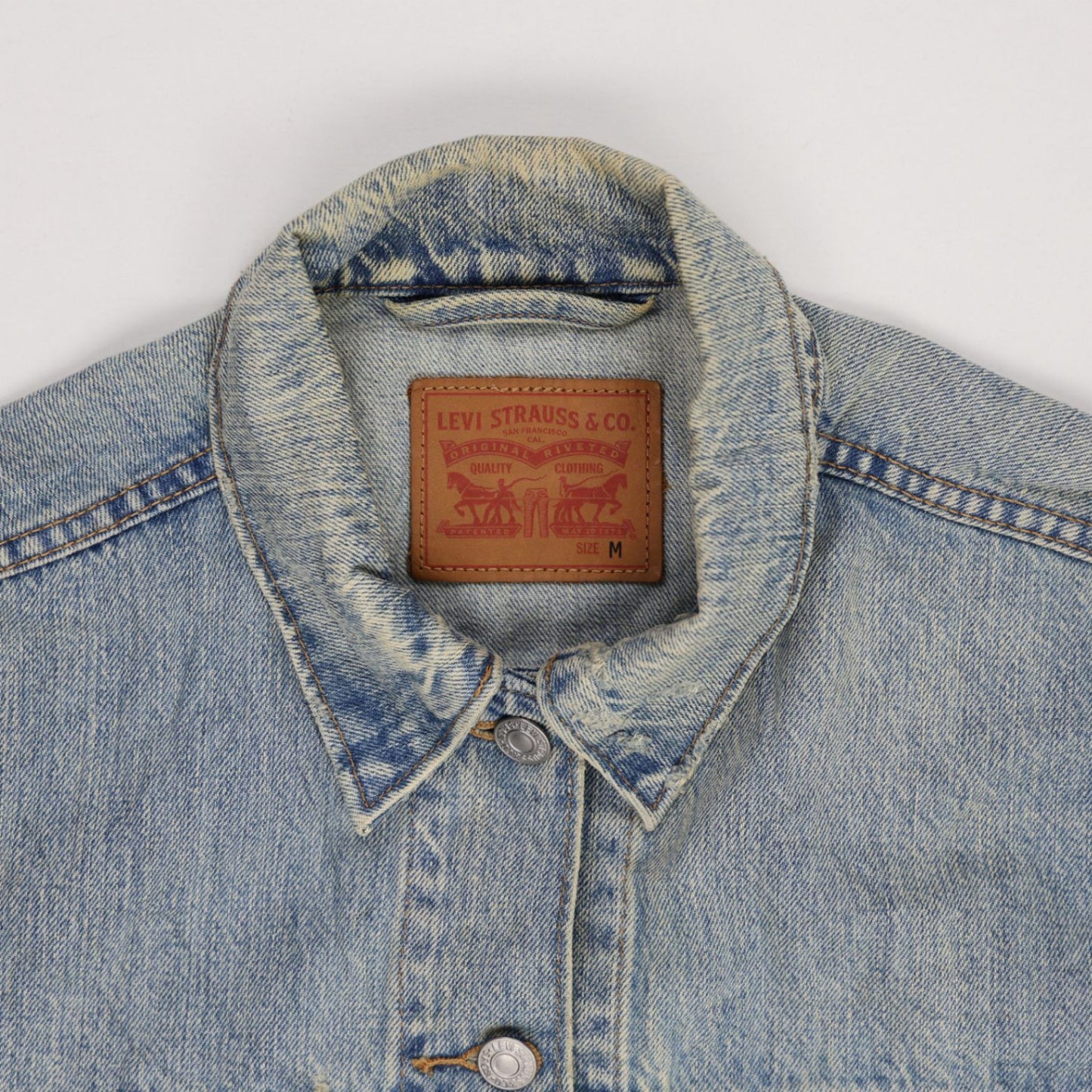 Levi's Light Blue Denim Trucker Jacket Men's Medium Vintage Cotton