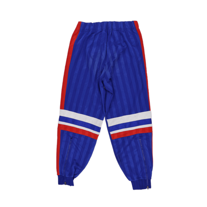 PUMA Vintage Blue Red Stripe Track Pants Medium Polyester Men's Trousers