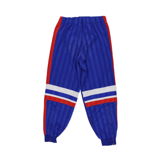 PUMA Vintage Blue Red Stripe Track Pants Medium Polyester Men's Trousers
