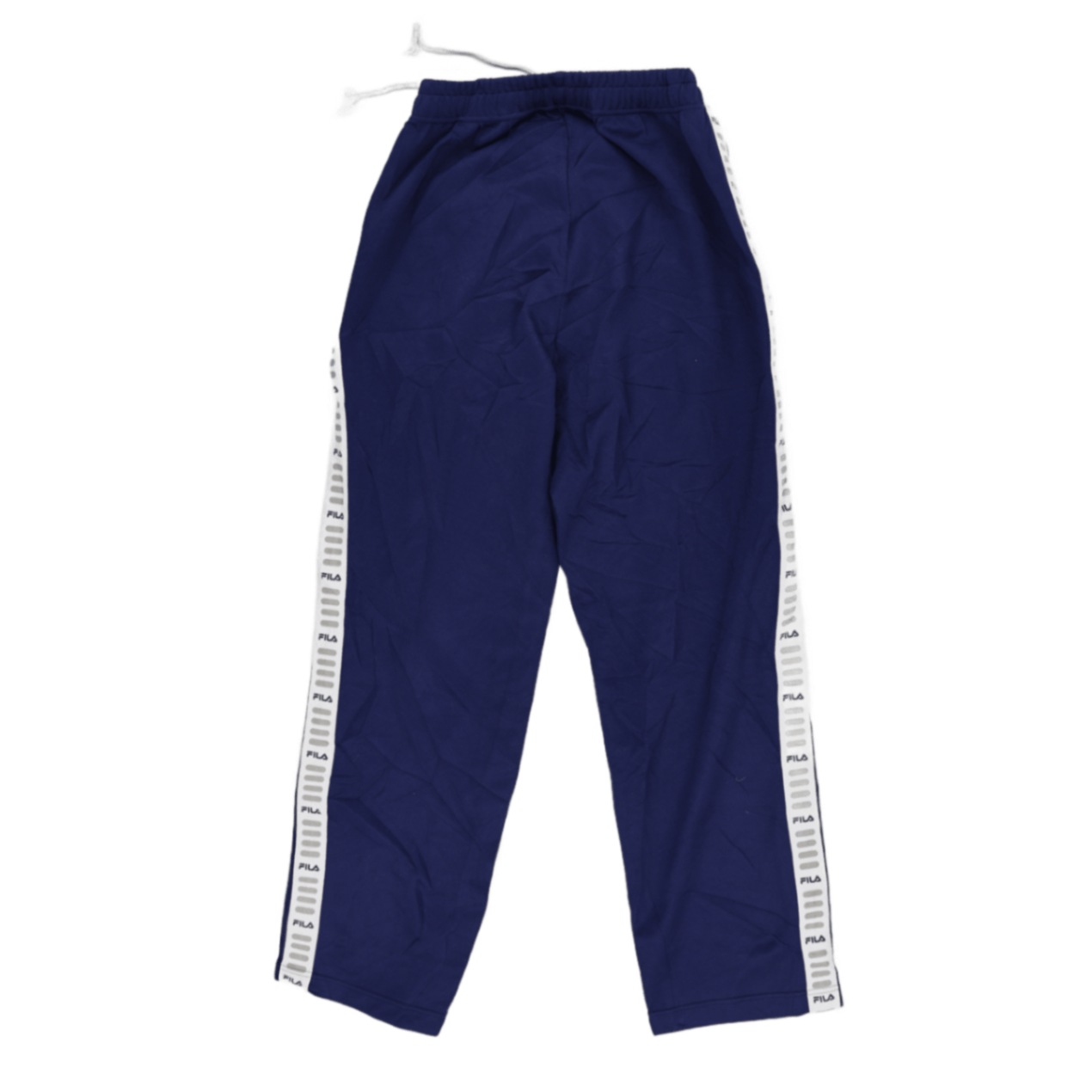 FILA Navy Blue Track Pants Large Polyester Blend Men's Trousers 78 cm Inseam 86 cm Waist Size