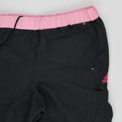 adidas Womens Sports Cargo Trousers Black Pink Size M Polyester
