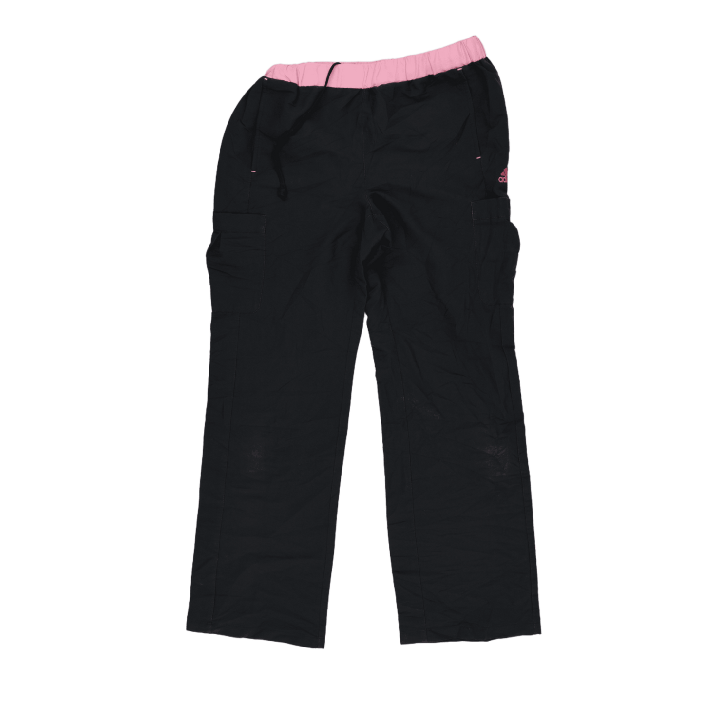 adidas Womens Sports Cargo Trousers Black Pink Size M Polyester