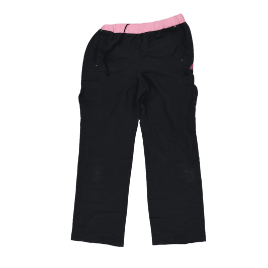 adidas Womens Sports Cargo Trousers Black Pink Size M Polyester