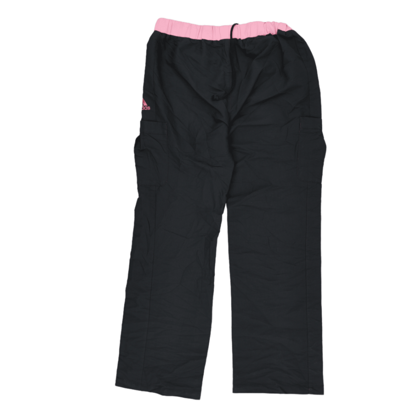 adidas Womens Sports Cargo Trousers Black Pink Size M Polyester