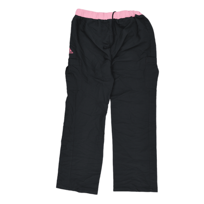 adidas Womens Sports Cargo Trousers Black Pink Size M Polyester
