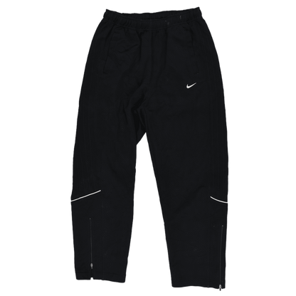 Nike Black Track Pants Large Polyester Vintage Men's 43 Waist 78 Inseam Made in Japan