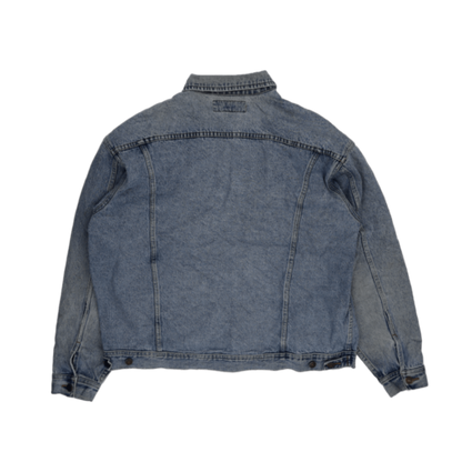 Lee Vintage Denim Jacket Light Blue XL 100 Percent Cotton Collared