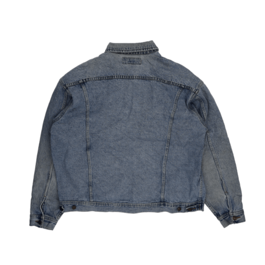 Lee Vintage Denim Jacket Light Blue XL 100 Percent Cotton Collared