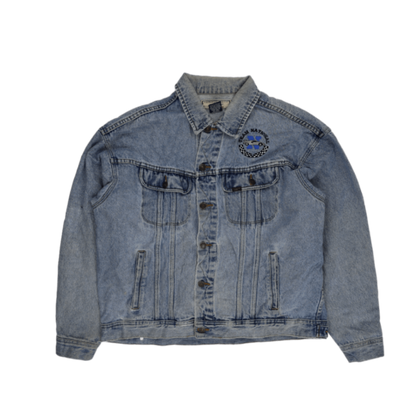 Lee Vintage Denim Jacket Light Blue XL 100 Percent Cotton Collared