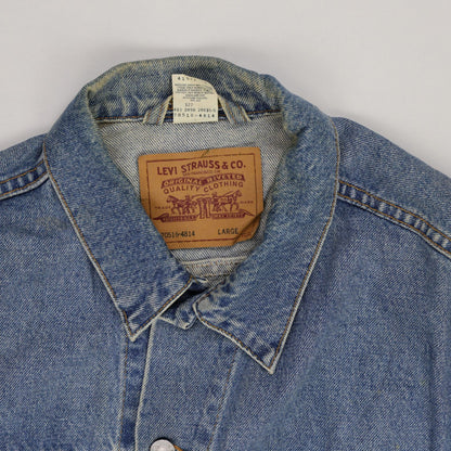 Levi Strauss & Co Men's Vintage Blue Denim Jacket Size Large Cotton