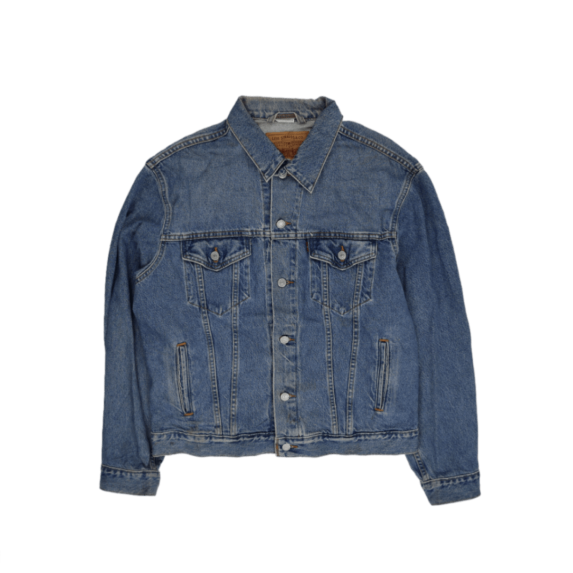 Levi Strauss & Co Men's Vintage Blue Denim Jacket Size Large Cotton