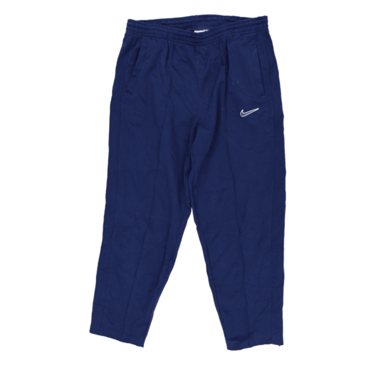 Nike Vintage Blue Track Bottoms XL 30 Inseam Polyester Mens Joggers