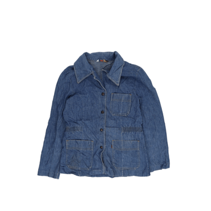 Levi's Vintage Blue Denim Chore Jacket Women's Medium Cotton