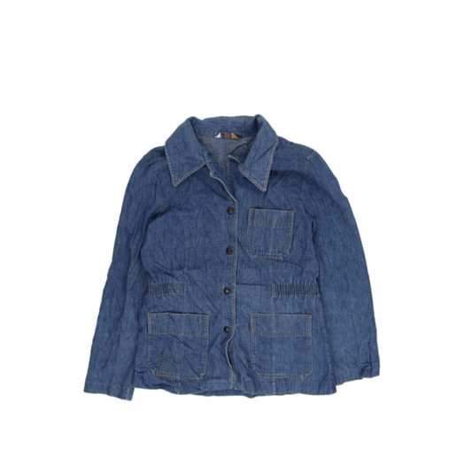Levi's Vintage Blue Denim Chore Jacket Women's Medium Cotton